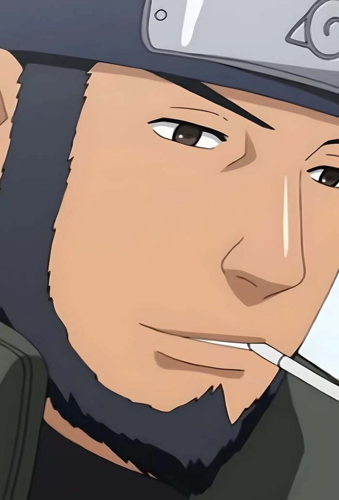 Ảnh Asuma Sarutobi tạo dáng đơn giản