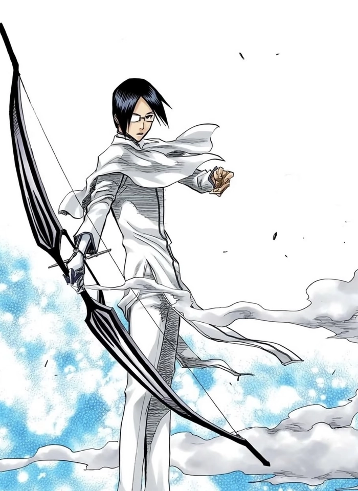 Ảnh Ishida Uryu đứng một mình với ánh mắt lạnh