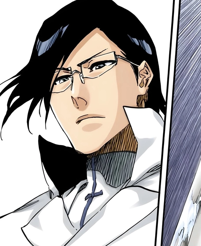 Ảnh Ishida Uryu nhìn xa với biểu cảm lạnh