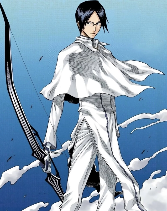 Ảnh Ishida Uryu tạo dáng chiến đấu đơn giản