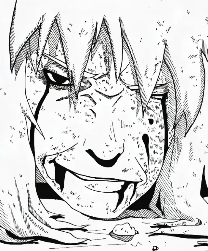 Ảnh Jiraiya chụp gần rõ khuôn mặt