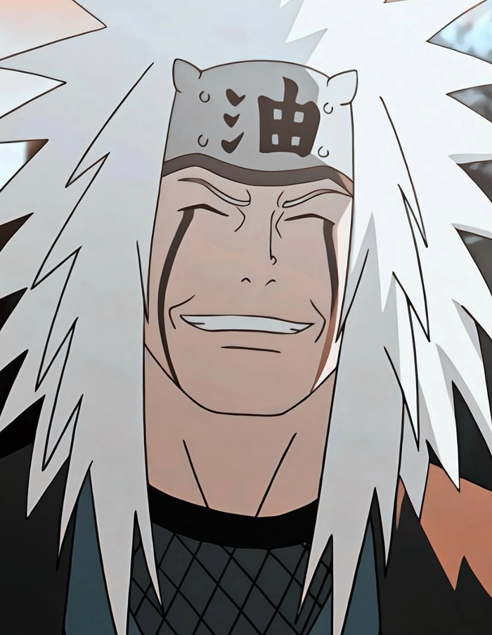 Ảnh Jiraiya nhìn xa với biểu cảm mạnh mẽ