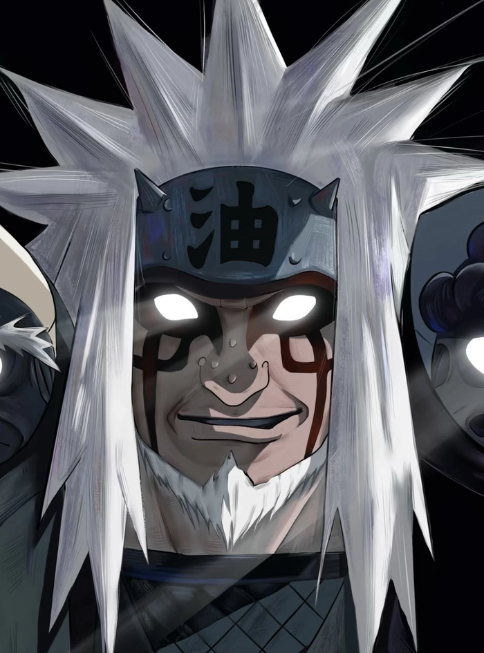 Ảnh Jiraiya tạo dáng đơn giản phong cách ninja