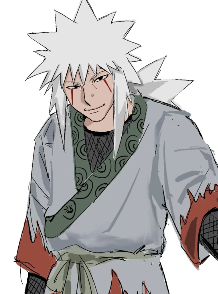 Ảnh Jiraiya với phong cách ninja đặc trưng