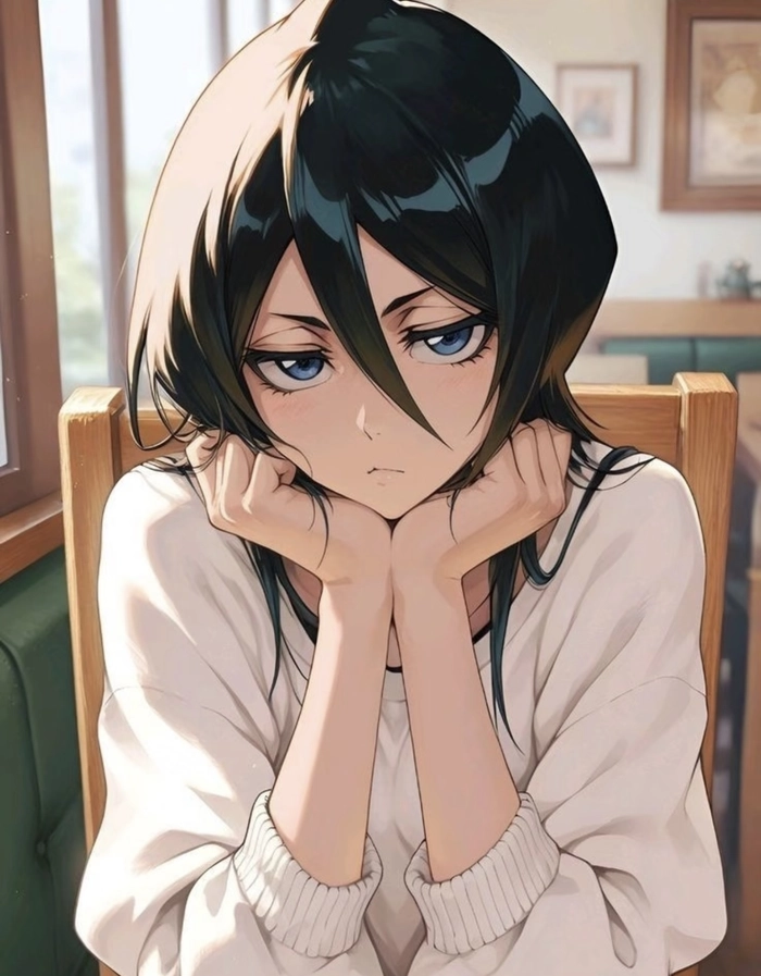 Ảnh Kuchiki Rukia chụp gần rõ từng chi tiết