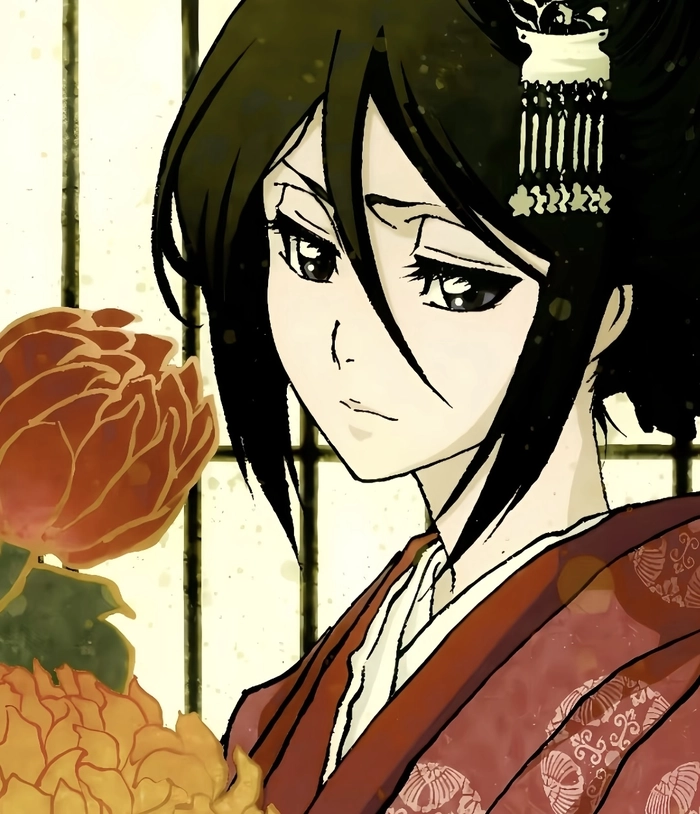 Ảnh Kuchiki Rukia với phong cách gọn gàng đơn giản