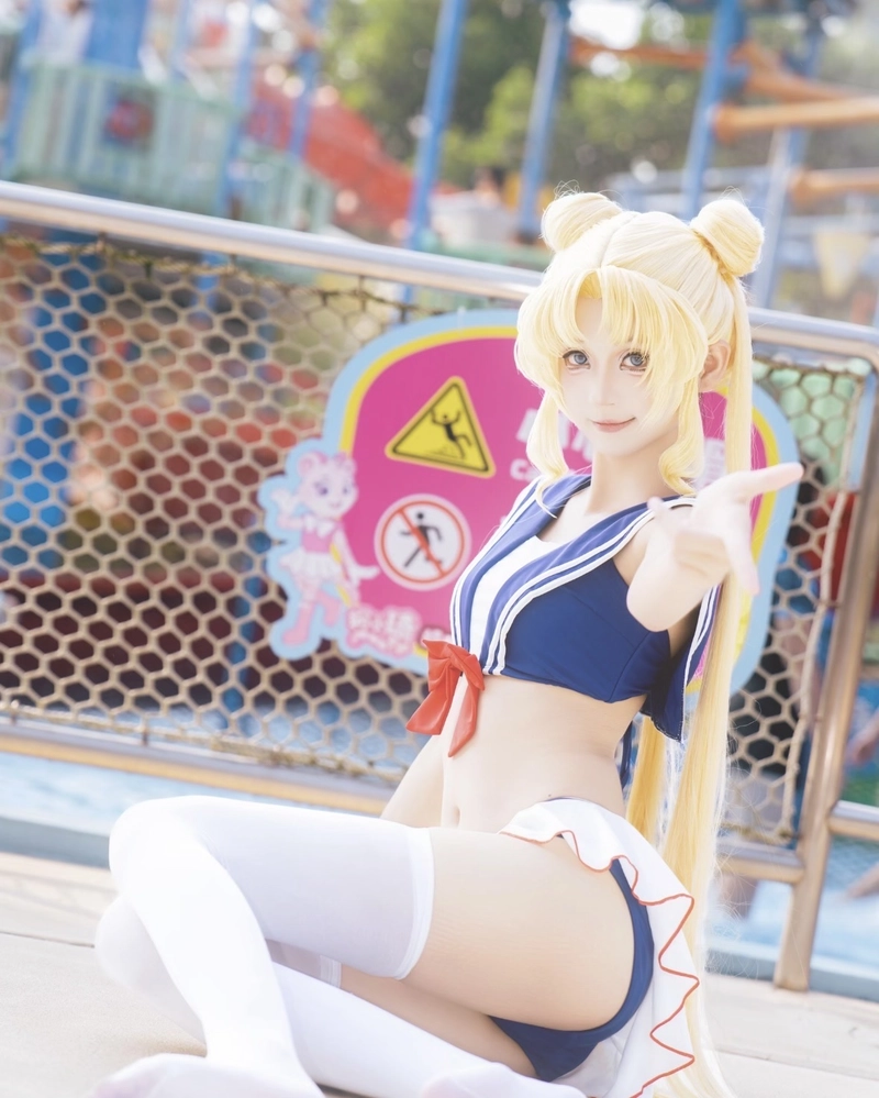 Ảnh cosplay Sailor Moon thần thái tươi sáng rạng rỡ