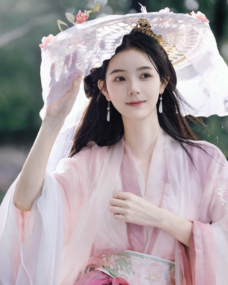 Ảnh cosplay cổ trang trang phục dài bay bổng nhẹ nhàng