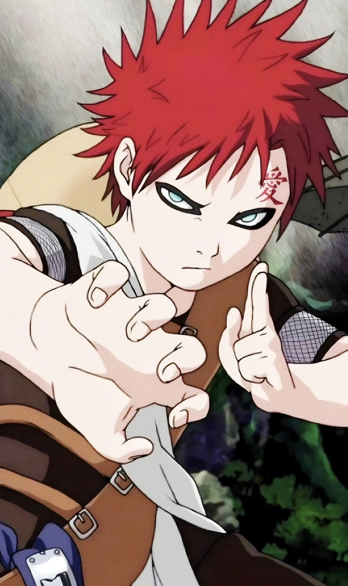 Ảnh gaara với ánh mắt lạnh nhìn xa