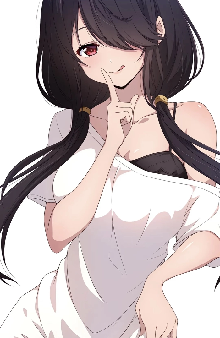 Ảnh gái anime mlem đứng trong nền rộng