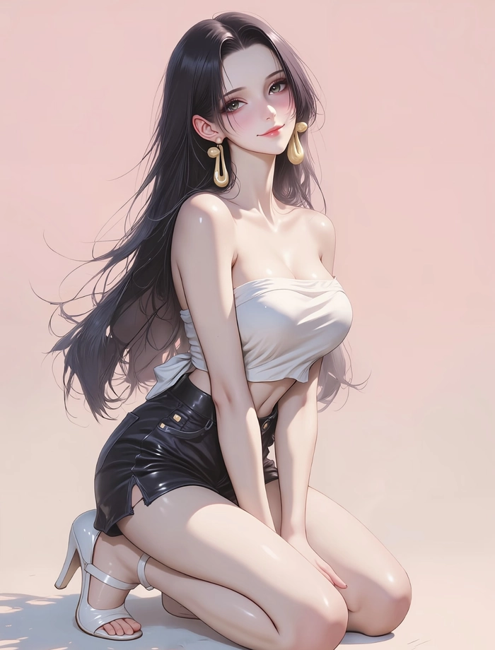 Ảnh gái anime mlem với phong cách gọn gàng