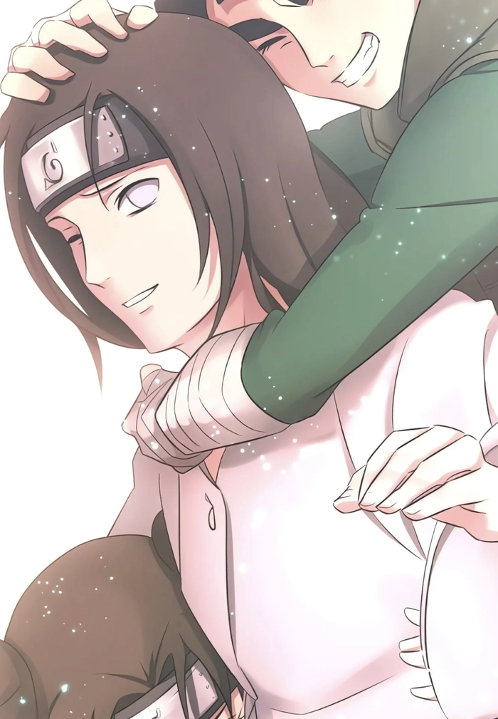 Ảnh hyuga neji đứng thẳng trong khung hình