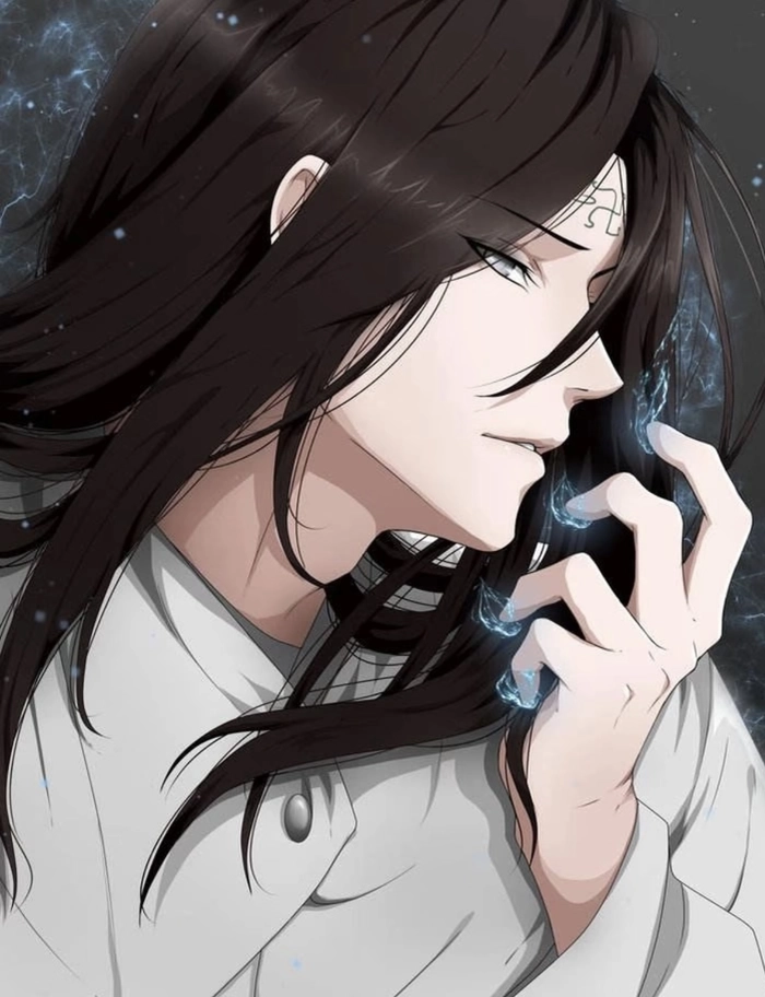 Ảnh hyuga neji với ánh mắt nghiêm túc