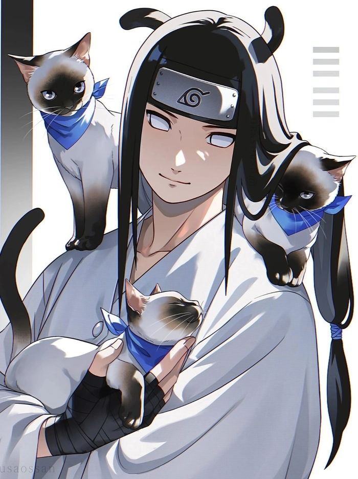 Ảnh hyuga neji với ánh sáng nhẹ