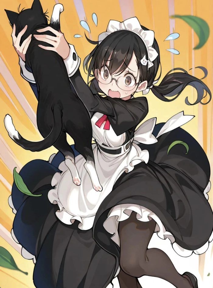 Bức ảnh anime hầu gái phong cách quen thuộc dễ nhận