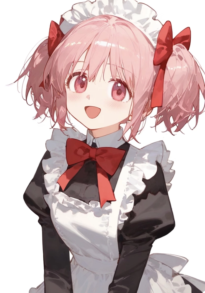Bức ảnh anime hầu gái với phong cách đơn giản dễ nhìn
