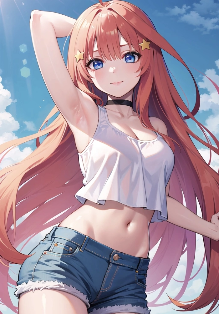 Bức ảnh gái anime mlem đứng ngoài trời