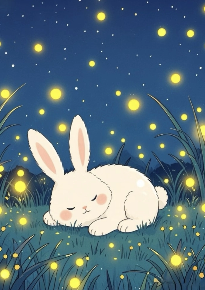 Bức ảnh thỏ anime phong cách quen thuộc dễ nhận