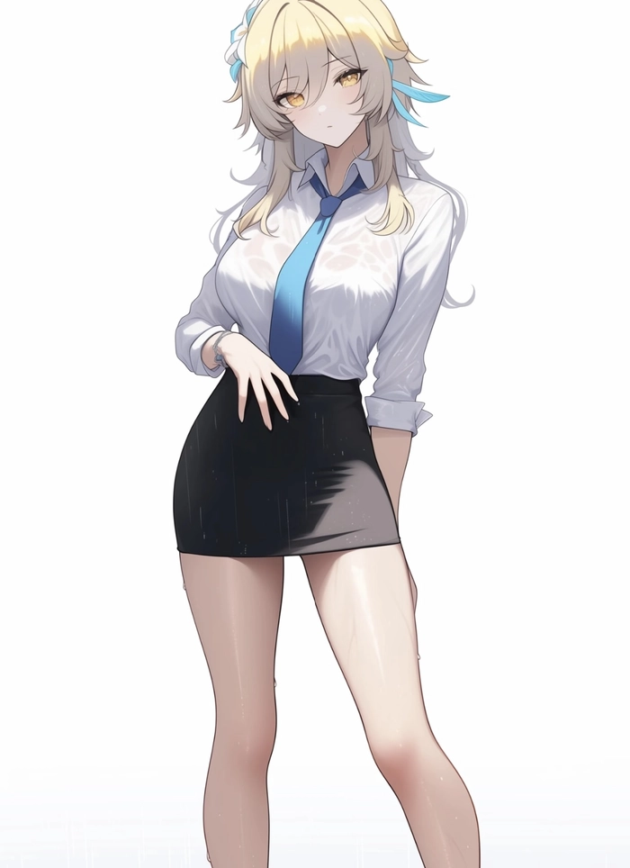 Bức hình gái anime mlem đứng một mình