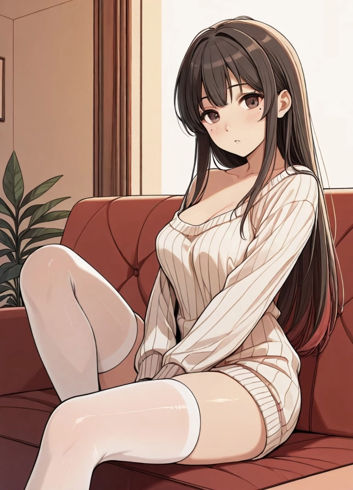 Bức hình gái anime mlem tạo dáng tự nhiên