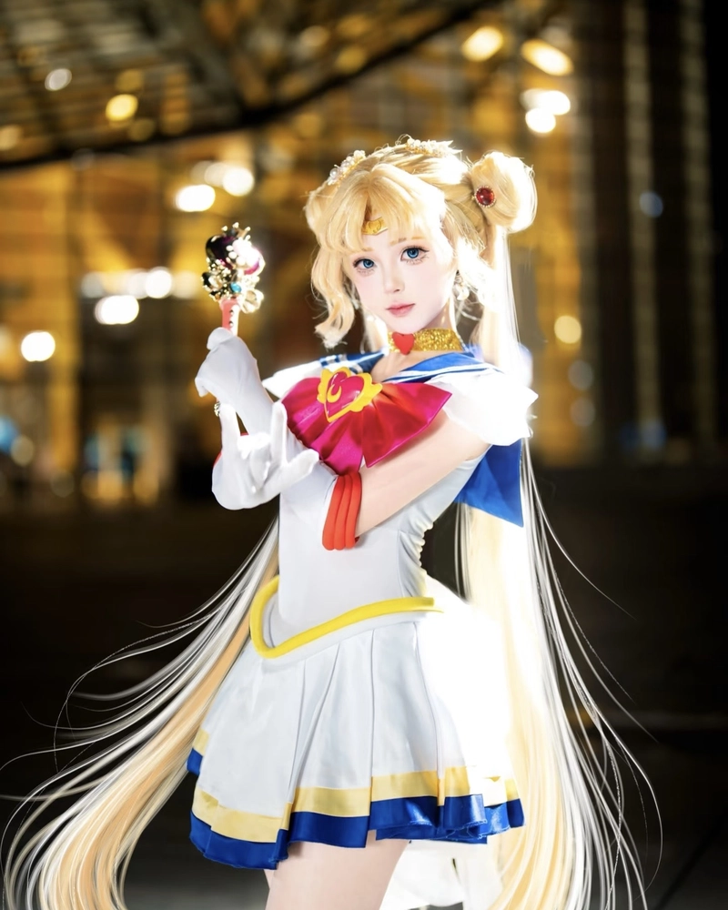Cosplay Sailor Moon tạo hình nữ chiến binh ánh trăng
