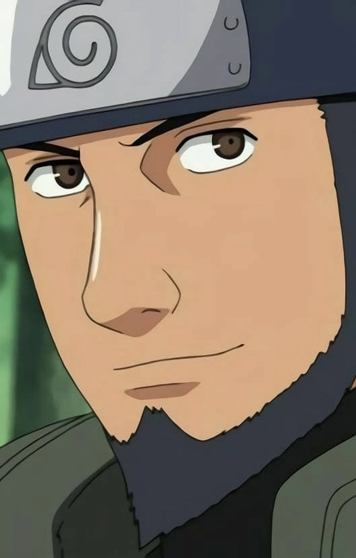 Hình Asuma Sarutobi tạo dáng quen thuộc