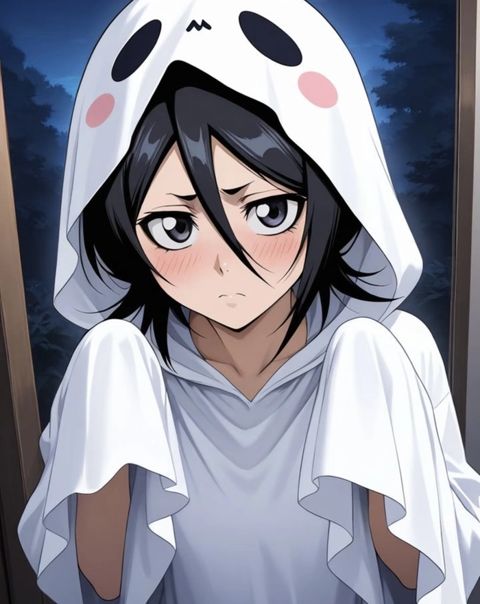 Hình Kuchiki Rukia nhìn thẳng vào camera rõ nét