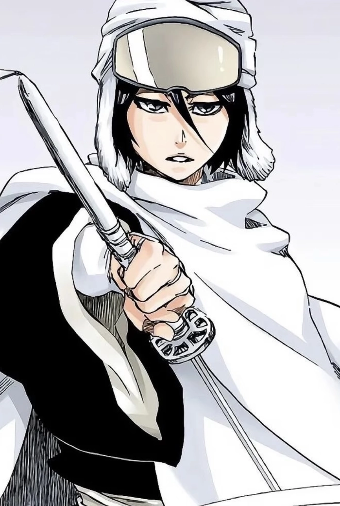 Hình Kuchiki Rukia với nét mặt bình tĩnh rõ