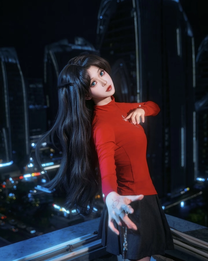 Hình Rin Tohsaka cosplay phong cách quý tộc cuốn hút