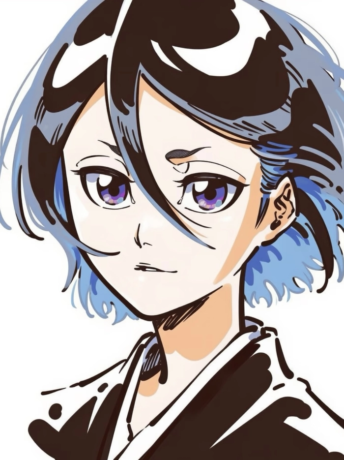 Hình ảnh Kuchiki Rukia với ánh sáng ổn định rõ nét