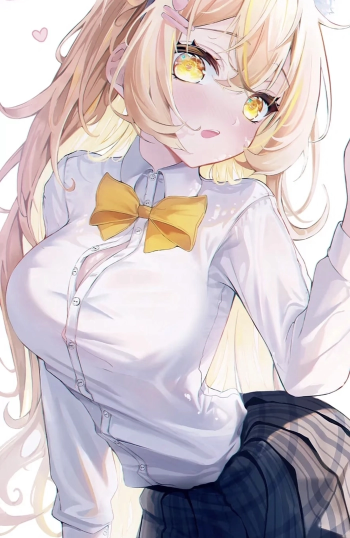 Hình ảnh gái anime mlem nhìn thẳng nhẹ nhàng