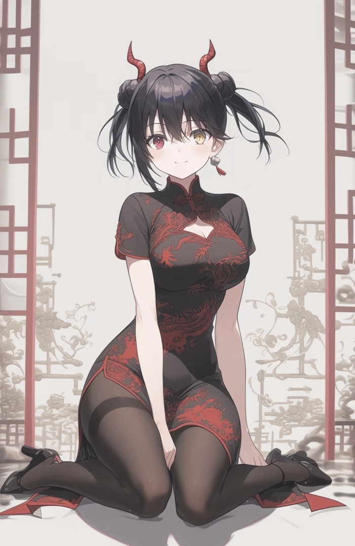 Hình ảnh gái anime mlem tạo dáng quen thuộc