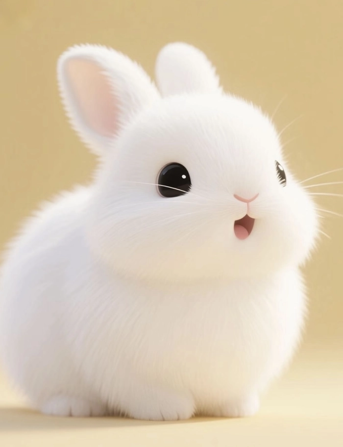 Hình ảnh thỏ anime với màu sắc tươi sáng