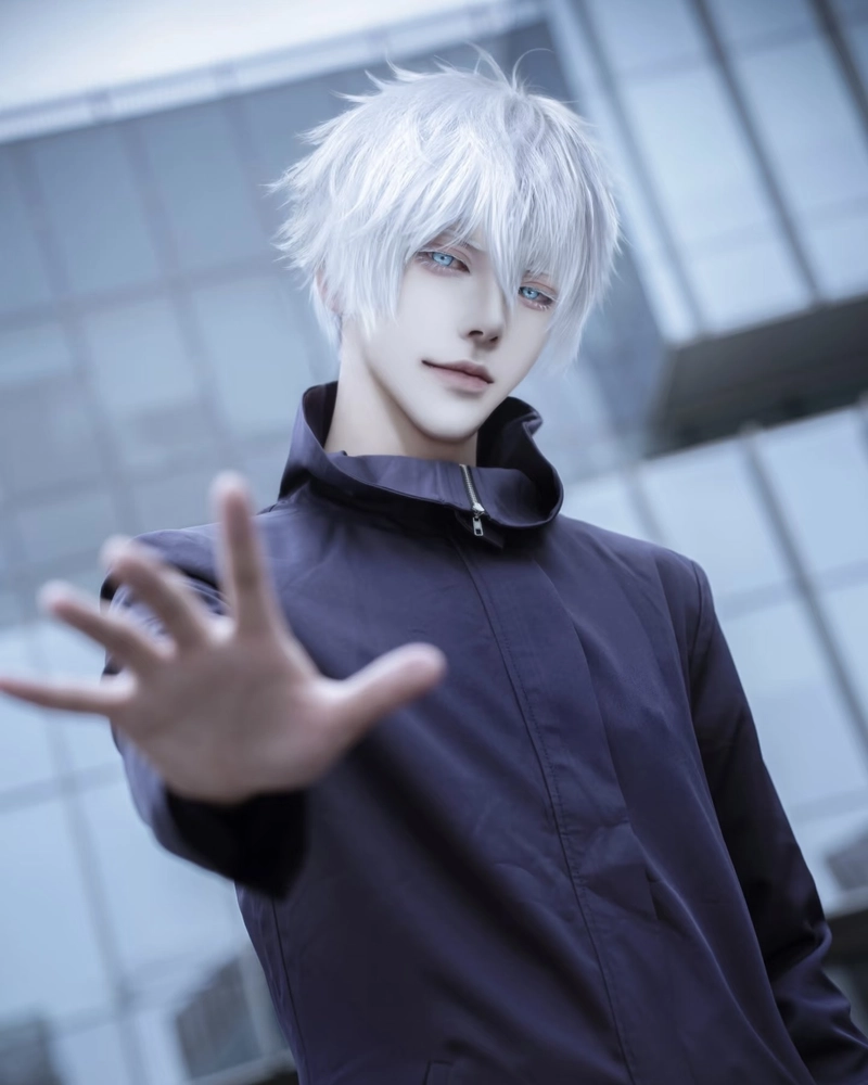 Hình cosplay Gojo ánh nhìn mờ ảo đầy cuốn hút