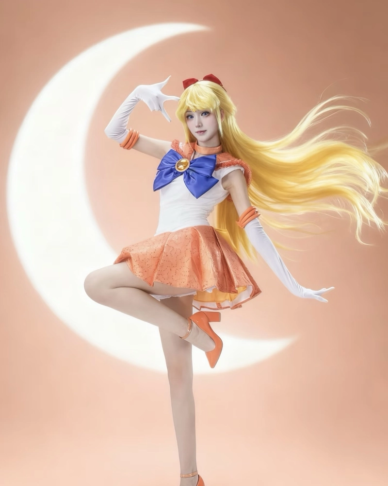 Hình cosplay Sailor Moon biểu cảm dịu dàng đáng yêu