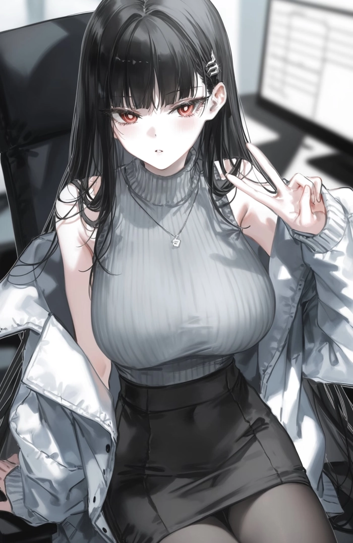 Hình gái anime mlem nhìn rõ từng chi tiết