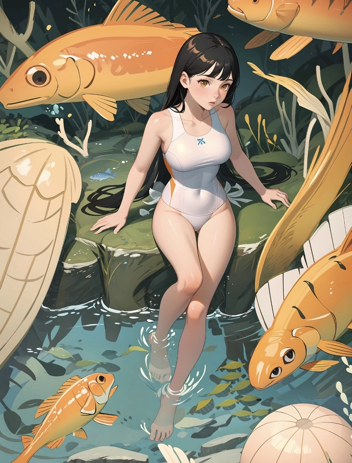 Hình gái anime mlem với phong cách quen thuộc