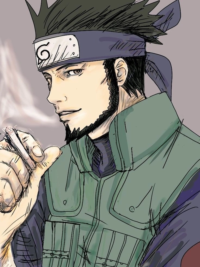 ảnh Asuma Sarutobi với góc chụp đơn giản rõ nét