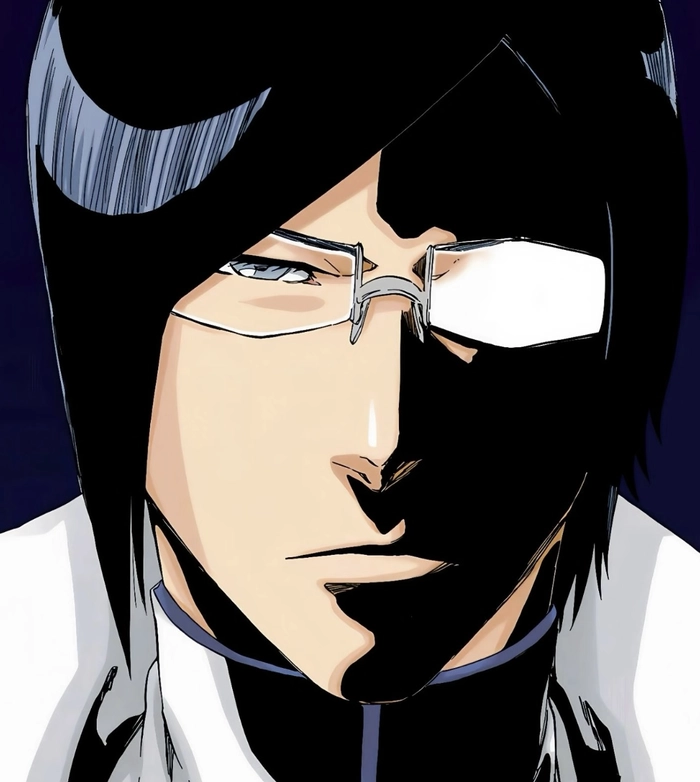 hình Ishida Uryu nhìn thẳng với biểu cảm trầm