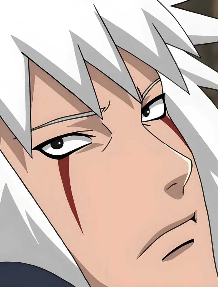 hình Jiraiya đứng trước nền sáng đơn giản