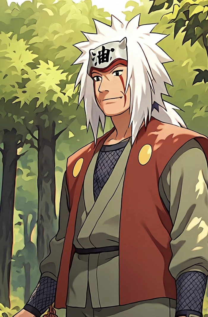 hình Jiraiya tạo dáng quen thuộc dễ nhận