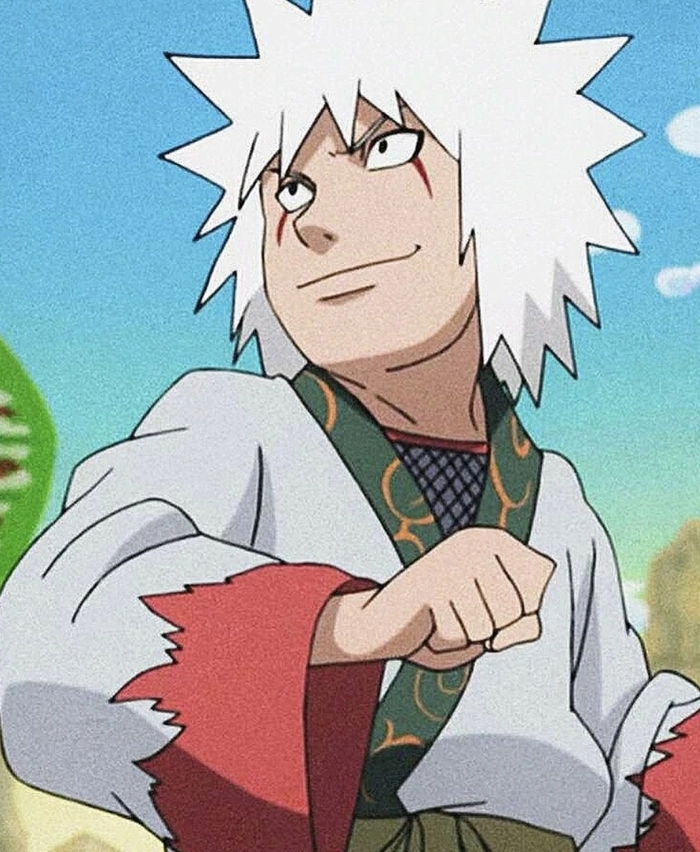 hình Jiraiya tạo dáng tự nhiên ngoài trời