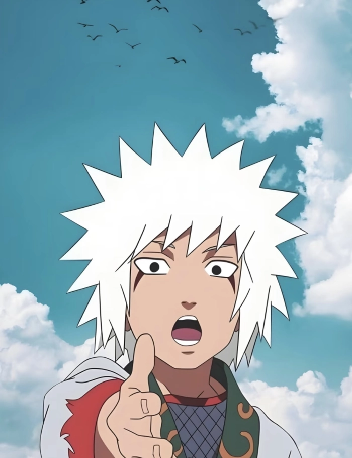 hình Jiraiya với mái tóc dài đặc trưng rõ