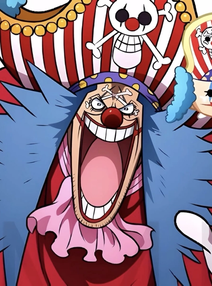 hình buggy one piece với biểu cảm vui vẻ