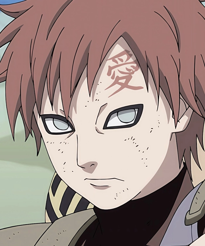 hình gaara với biểu cảm trầm lặng
