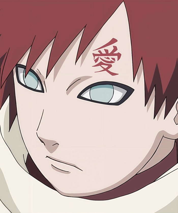 hình gaara với nền sáng đơn giản
