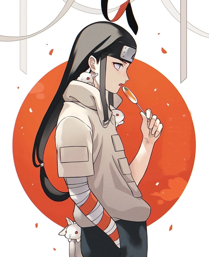 hình hyuga neji tạo dáng quen thuộc