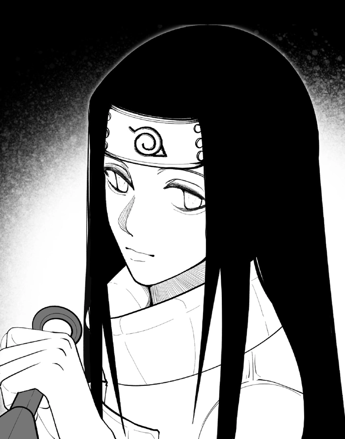 hình hyuga neji trong không gian đơn giản