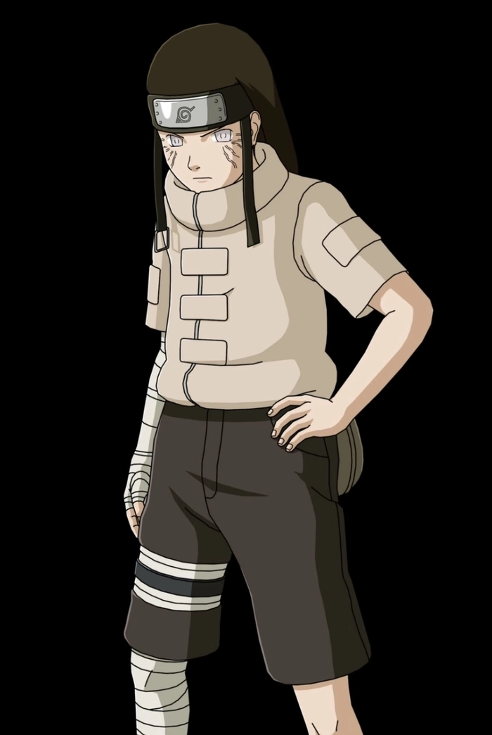 hình hyuga neji với ánh sáng nhẹ