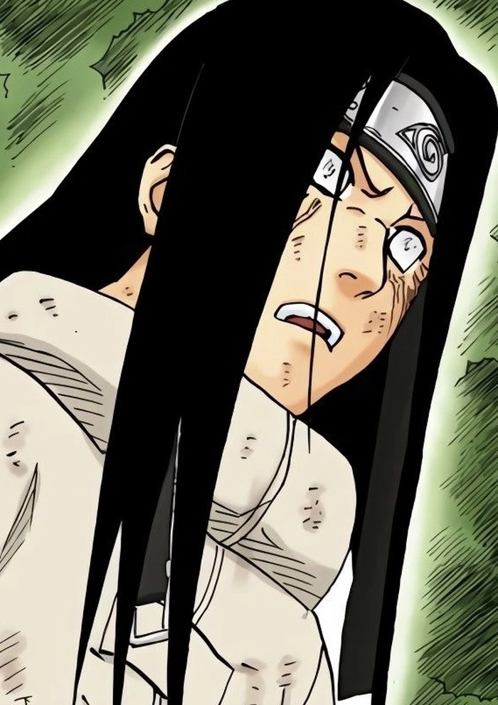 hình hyuga neji với biểu cảm lạnh